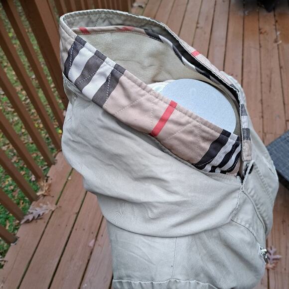 Burberry's Nova Check Jacket Coat Women Beige Size S - Picture 8 of 16